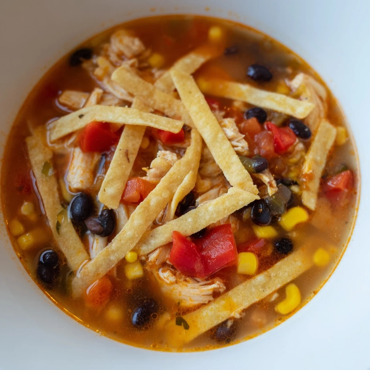 Chicken Tortilla Soup Crispy