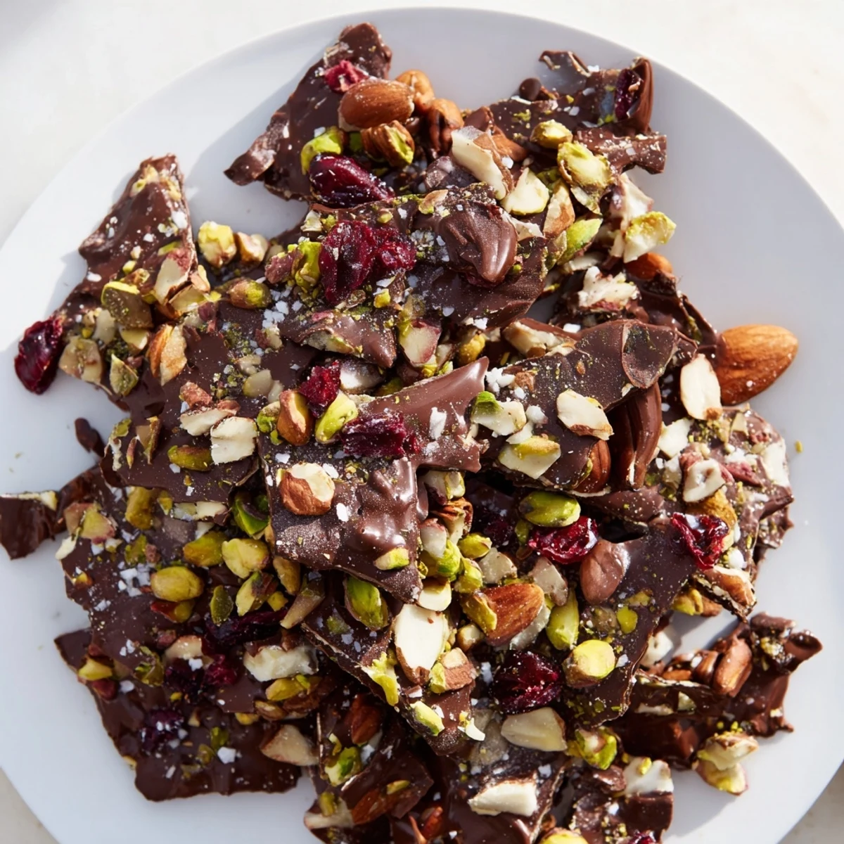These Chocolate Covered Matzo Crackers feature crunchy, salted matzo layers covered in rich dark chocolate and toasted pistachios.