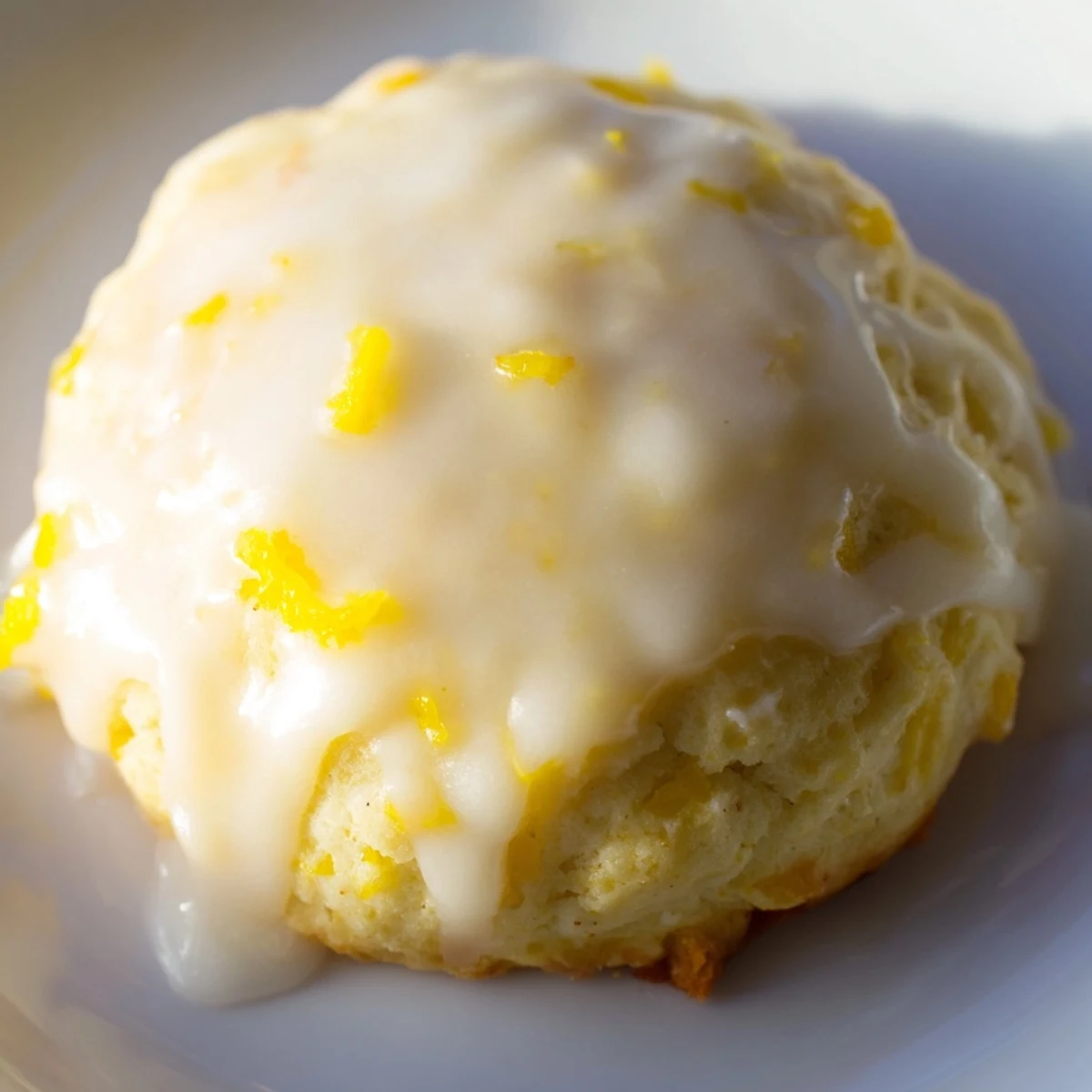 Golden-brown Lemon Ricotta Cookies with a glossy lemon glaze sit on a cooling rack, ready to serve with tea.  