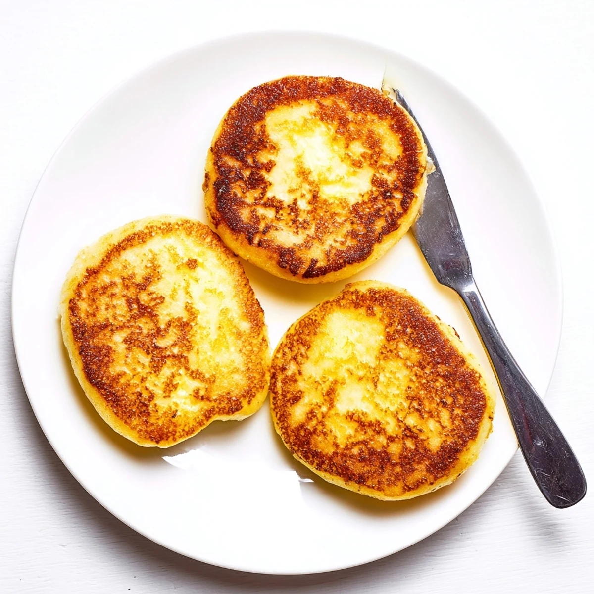 Traditional Irish potato cakes stacked on a wooden board ready for breakfast serving