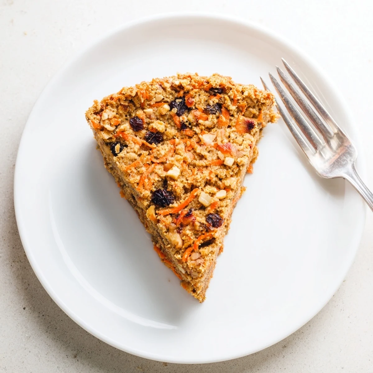 Moist gluten-free carrot cake made with wholesome oats, sweet grated carrots, and warm cinnamon spices