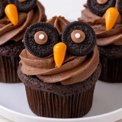 Oreo Owl Cupcakes