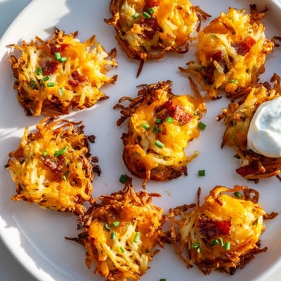 Cheesy Loaded Hashbrown Bites